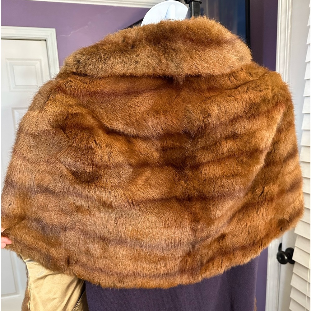 Vintage Faux Mink Fur stole